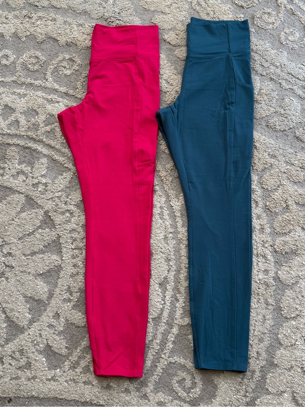 REI Leggings in Hot Pink and Teal